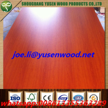 Placa revestida UV de alta qualidade do MDF da grão de madeira / pared madeira da melamina da grão laminada